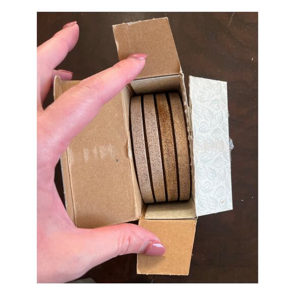 Thirstystone Western Country Cowboy Sandstone Coasters Set 4 New In Box Vintage - Picture 10 of 12